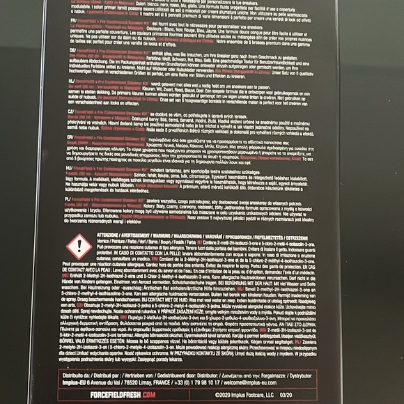 Force Field X TRE– customized sneaker kit -NWOT - Picture 3 of 7